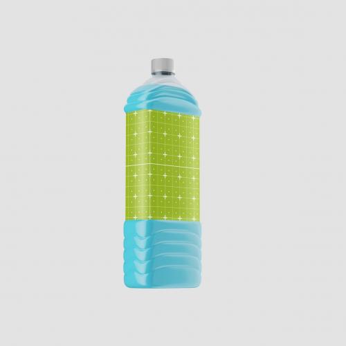 Plastic Liquid Bottle Mockup