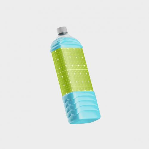 Plastic Liquid Bottle Mockup