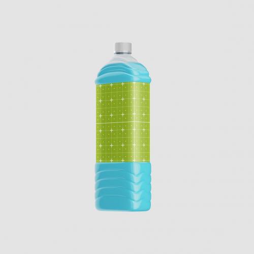 Plastic Liquid Bottle Mockup