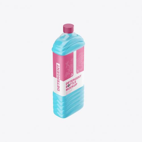 Plastic Liquid Bottle Mockup