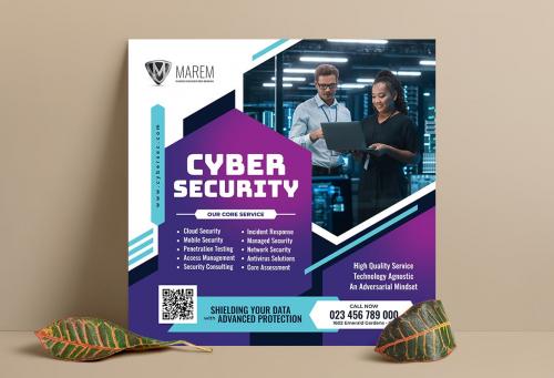 Cyber Security Flyer and Instagram