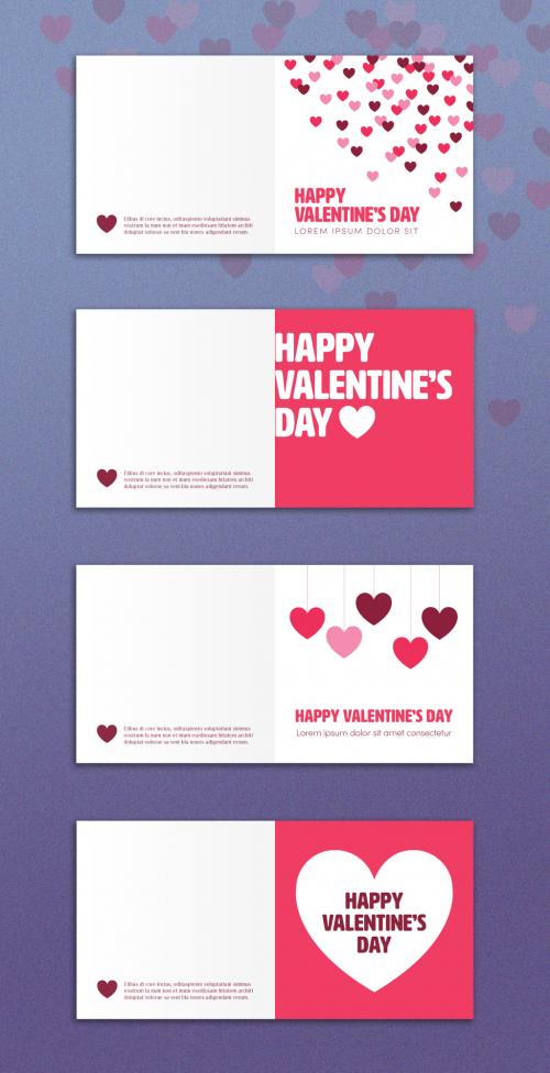 Valentine's Day Card Layout Set - 291540573