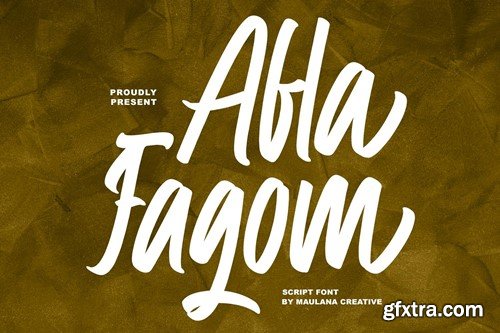 Afla Fagom Script Font BAWBG7T