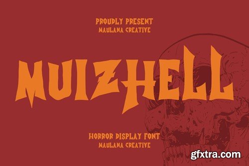 Muizhell Horror Display Font 32PHQKD