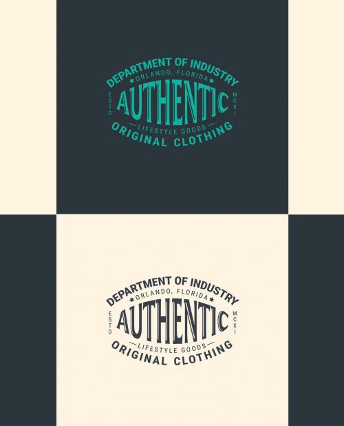 T-Shirt Style Logo Layout - 292393994