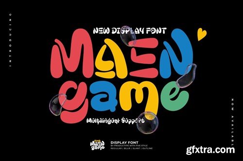 Maengame – Display Font FPZMDUW