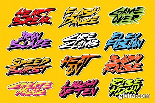 Ryzes | Cyber Graffiti Font Vol. 4 Q459VCP