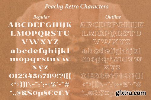 Peachy Retro - Decorative Modern Serif N6QFH45