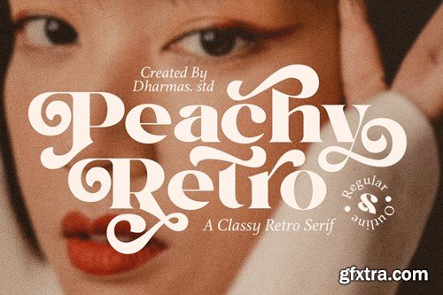 Peachy Retro - Decorative Modern Serif N6QFH45