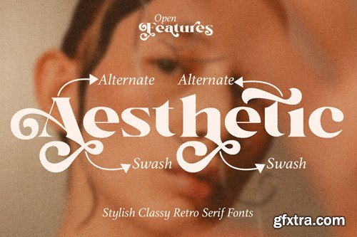 Peachy Retro - Decorative Modern Serif N6QFH45