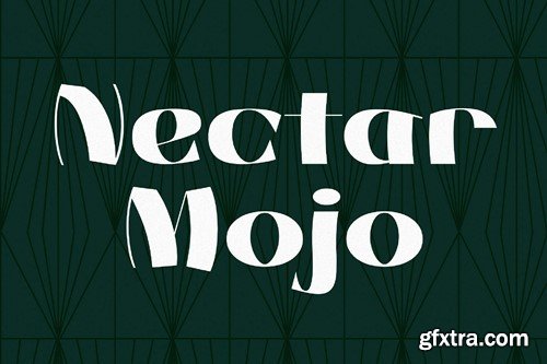 Nectar Mojo- Art Deco Typeface 88BFY6E