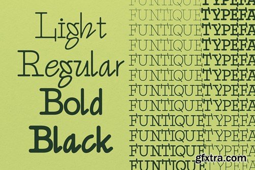 Funtique - Unique Serif Typeface X37BBD8