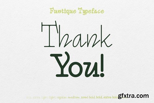 Funtique - Unique Serif Typeface X37BBD8