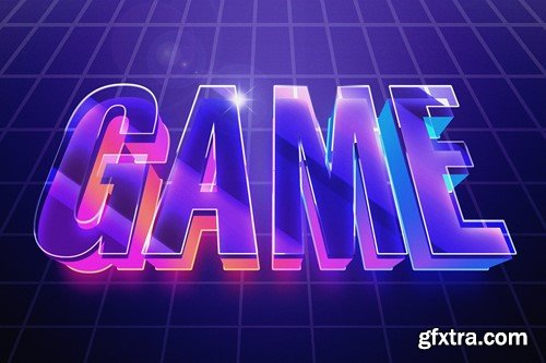 Futuristic Game Text Effect WFLRTAE