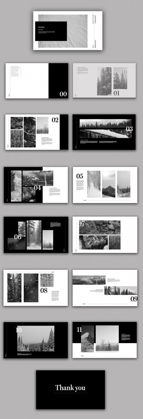 Black and White Portfolio Layout - 293152094