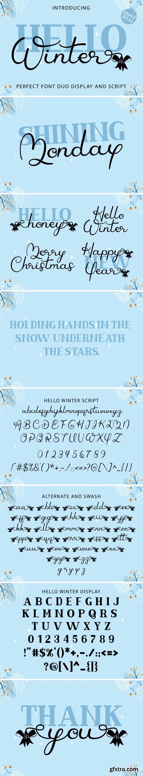 Hello Winter Duo Font