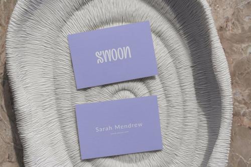 Business Card Mockup Natural Texture