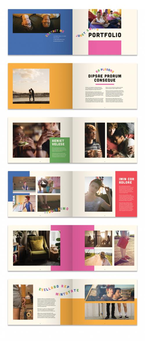 Colorful Portfolio Layout - 293178424