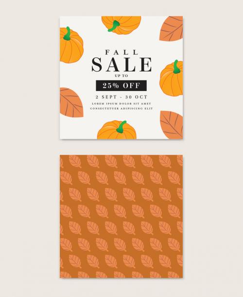 Graphic Fall Fest Sale Card Layout - 293200207