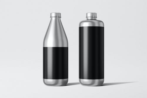 Aluminum Bottle Mockup