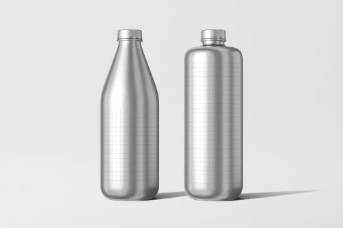 Aluminum Bottle Mockup