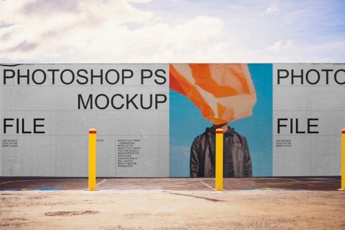 Street Billboard Mockup Set