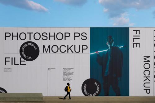 Street Billboard Mockup Set