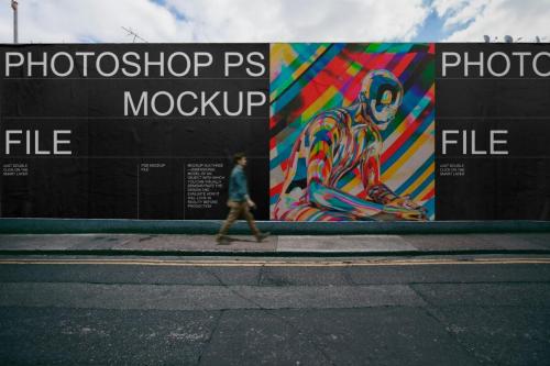 Street Billboard Mockup Set