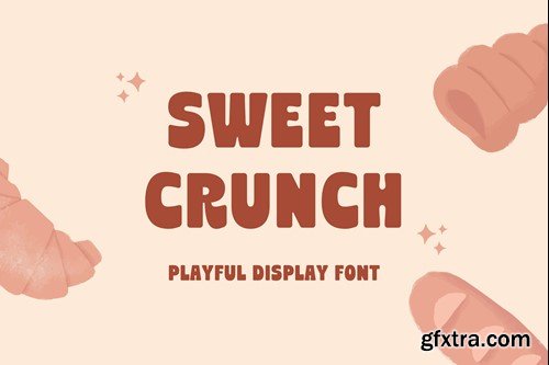 Sweet Crunch - Playful Display Font RB6JRZD