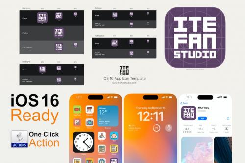 iOS 16 App Icon Template