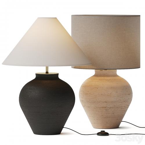 Crate and Barrel Corfu Cream Table Lamp