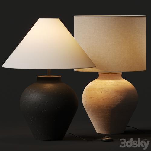 Crate and Barrel Corfu Cream Table Lamp