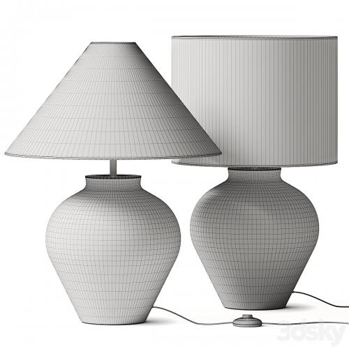 Crate and Barrel Corfu Cream Table Lamp