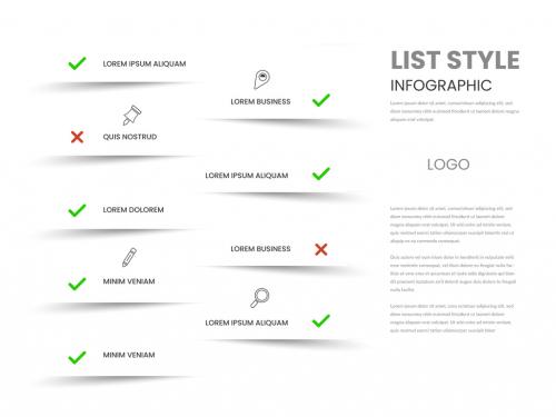 Paper Cut Effect Info Chart Layout - 293837945