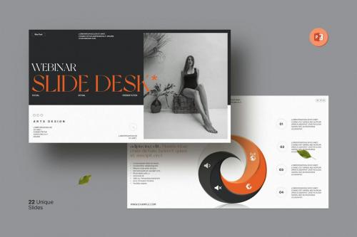 Webinar Slide Desk Presentation Template