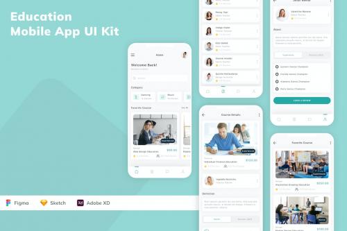 Education Mobile App UI Kit