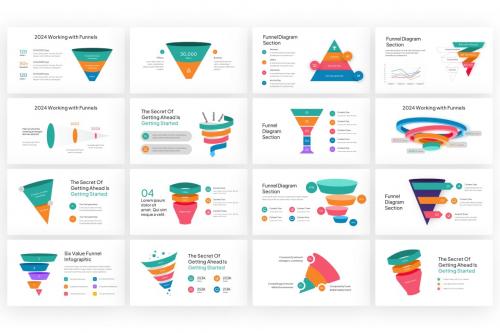 Simple Funnel Infographic PowerPoint Template