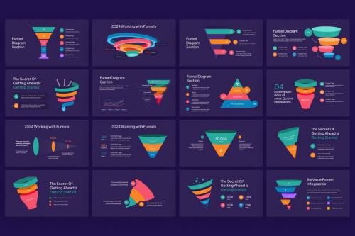 Simple Funnel Infographic PowerPoint Template