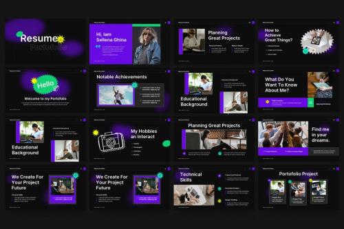 Resume Portfolio PowerPoint Template