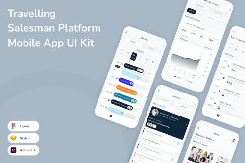 Travelling Salesman Platform Mobile App UI Kit