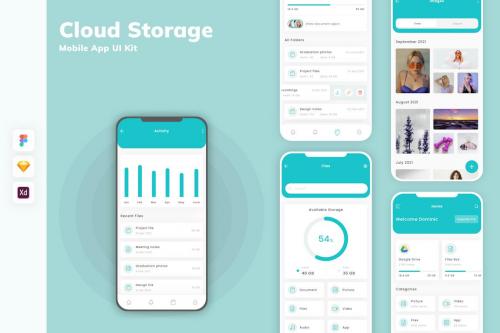 Cloud Storage Mobile App UI Kit