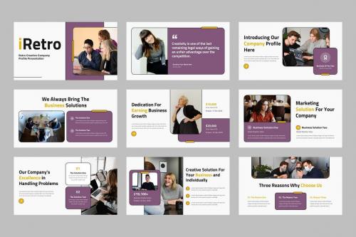 Retro - Company Profile PowerPoint Template