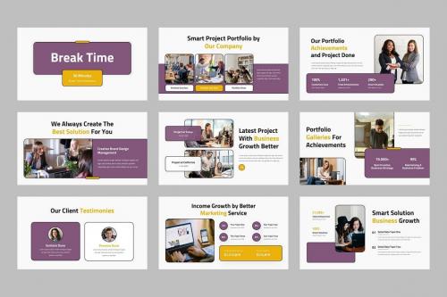 Retro - Company Profile PowerPoint Template