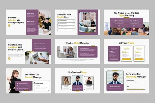 Retro - Company Profile PowerPoint Template