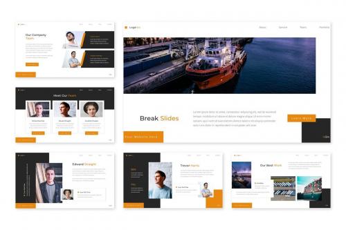 Logatics - Logistics Powerpoint Template