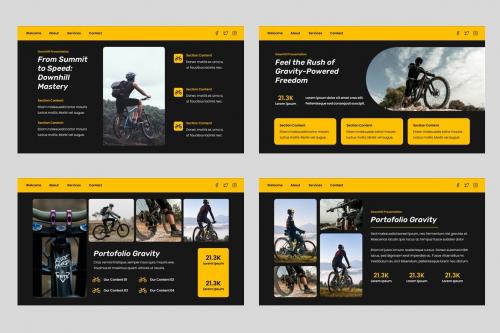 Gravity - Bike Sport Powerpoint Template