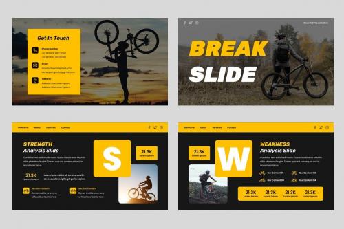 Gravity - Bike Sport Powerpoint Template