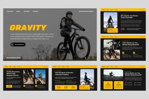 Gravity - Bike Sport Powerpoint Template