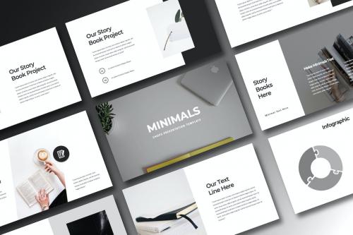 Minimals Book PowerPoint Template