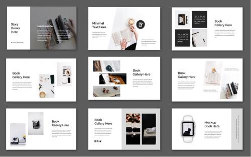 Minimals Book PowerPoint Template